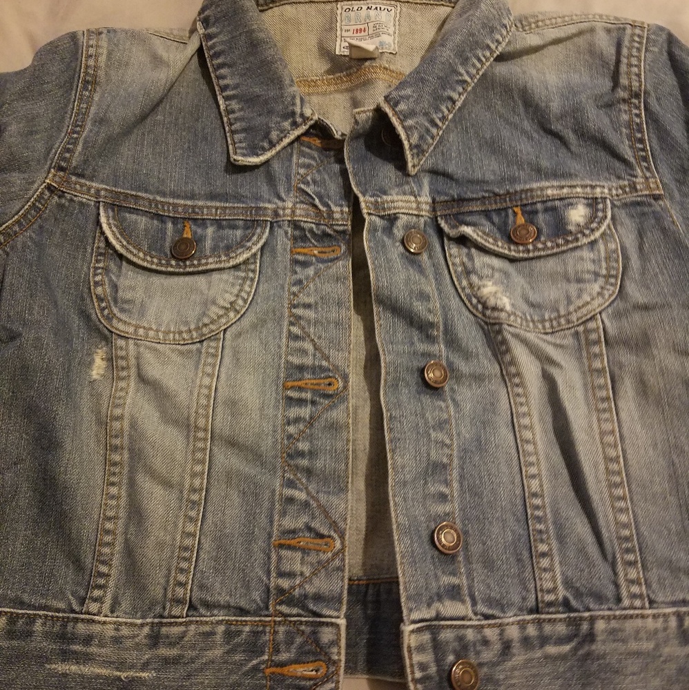 Distressed Jean Jacket - Picture 3 of 8